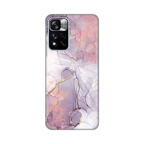 Torbica Silikonska Print za Xiaomi Redmi Note 11 Pro Plus/Poco X4 NFC Pink Marble slika 1