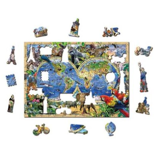Wooden City Drvene puzzle - životinjsko carstvo M slika 2