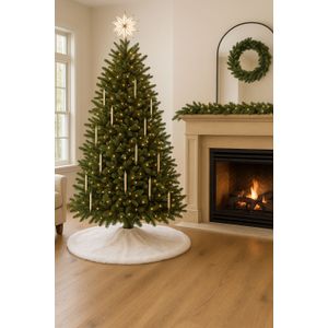 Christmas tree rug Yilbasi - Off White 6, colour: off white