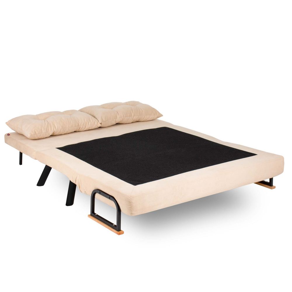 Sando 2-Seater - Krem Dvosjed koji se pretvara u krevet slika 4
