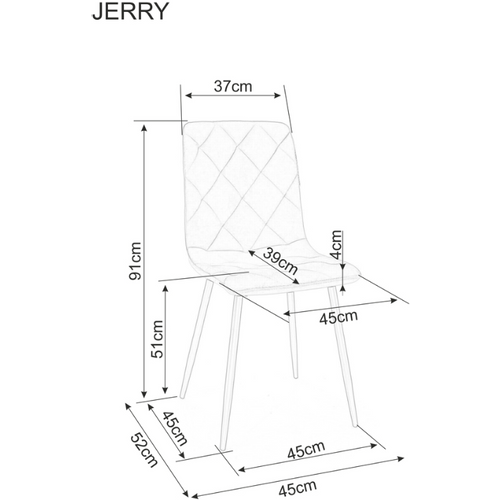 Stolica JERRY - Baršun slika 2