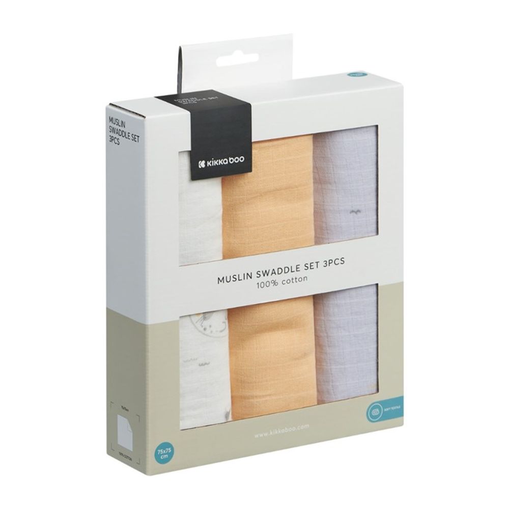 Kikka Boo Set Muslin pelena 75x75cm, 3kom slika 1