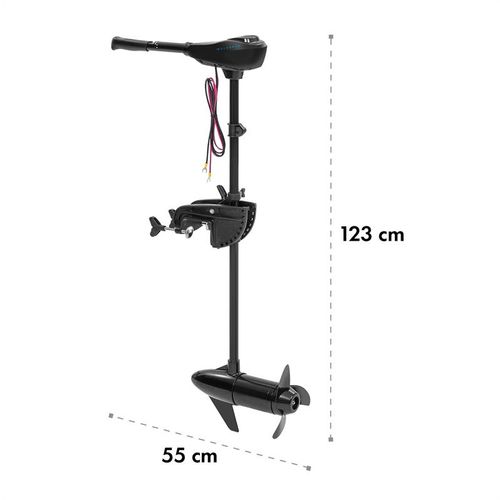 Waldbeck Barracuda 86, električni vanbrodski motor, 86 lbs / 1164 W, 24 V, 3-krilni propeler Crna slika 23