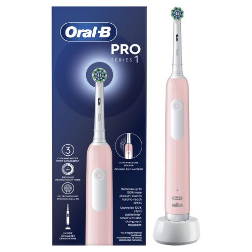 Oral-B električna četkica PRO 1 pink slika 4