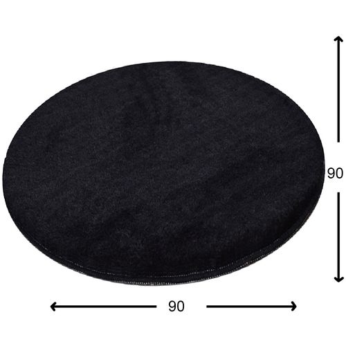 Milano - Black   Black Acrylic Carpet (90 cm) slika 3