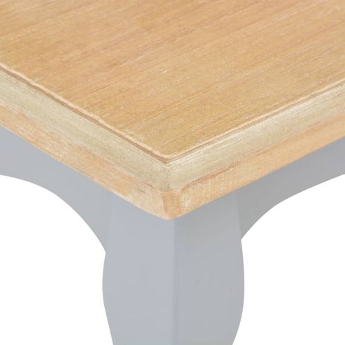 280002 Coffee Table Grey and Brown 110x60x40 cm Solid Pine Wood slika 6