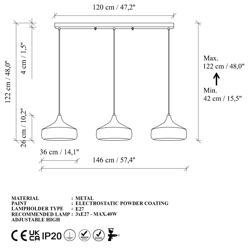Yildo - L-253 - 1 Crni Luster slika 7
