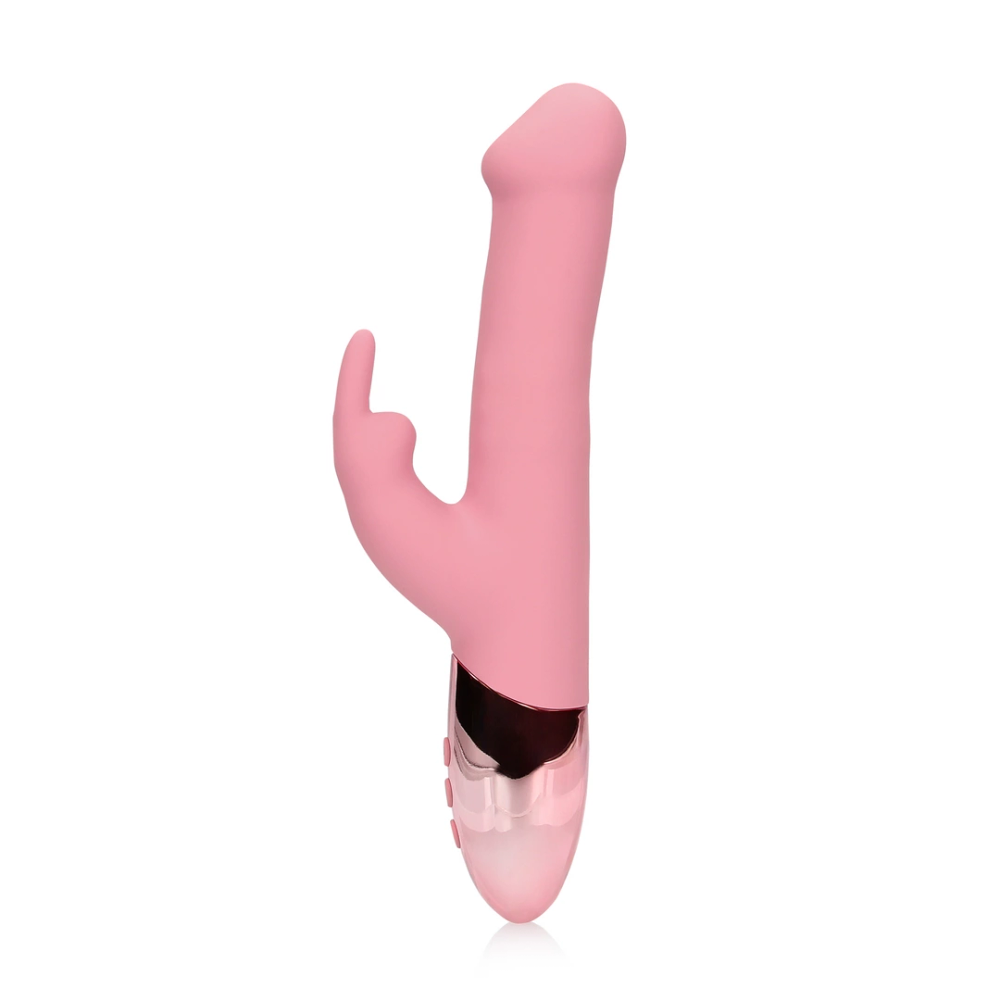 Loveline by Shots Rotating Beads Rabbit Vibrator - Pink Arabesque slika 6