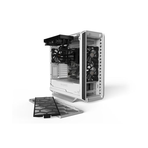 be quiet! BG040 SILENT BASE 802 White, MB compatibility: E-ATX / ATX / M-ATX / Mini-ITX, Three pre-installed be quiet! Pure Wings 2 140mm fans, Ready for water cooling radiators up to 420mm slika 9