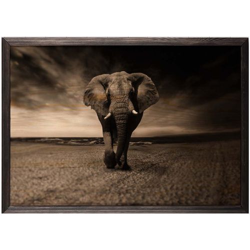 Wallity Drvena uokvirena slika, Strong Elephant slika 2
