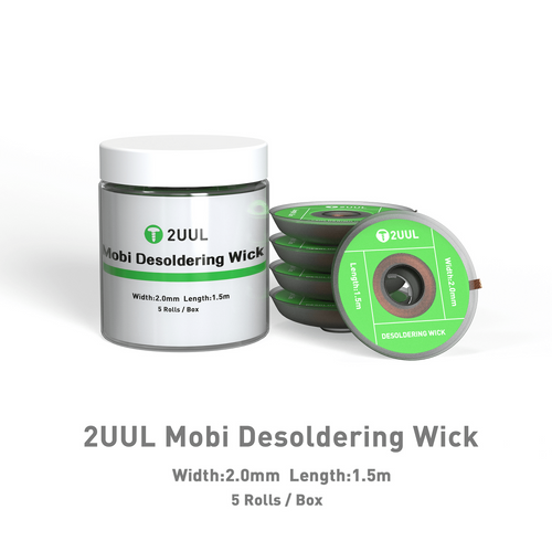 Pletenica za skidanje kalaja 2UUL Mobi Desoldering Wick CY2015 (5 Rolls/Box) slika 1