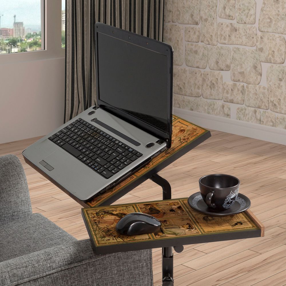 Glen 732 - Crni Laptop Sto sa Podesivom Visinom slika 1