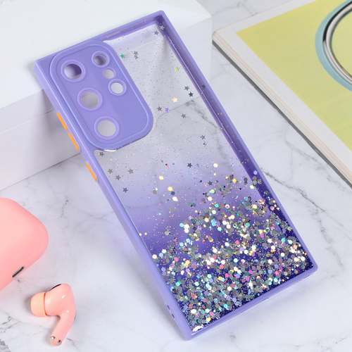 Torbica Frame Glitter za Samsung S918B Galaxy S23 Ultra ljubicasta slika 1