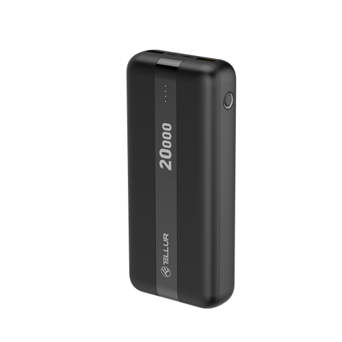 TELLUR POWER BANK PBC203, 20000mAh, 2xUSB+TYPE-C+MICROUSB, BLACK slika 1