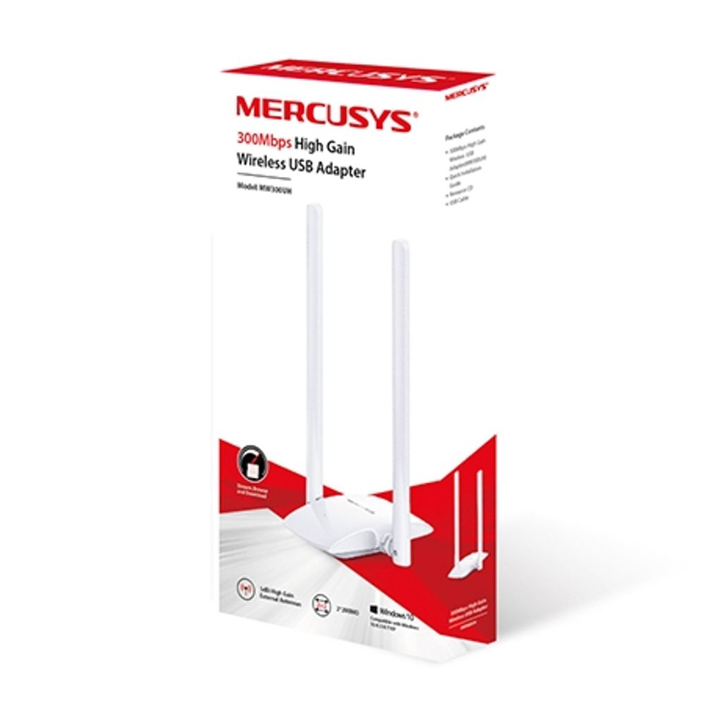 Mercusys MW300UH N300 Wireless USB Adapter slika 2