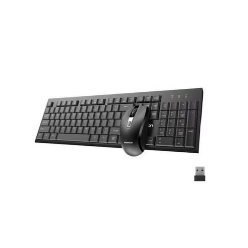 MEETION C4120LITBK SET 2U1, BEŽIČNA 2.4GHZ SILENT Tastatura + BEŽ.Miš, CRNI slika 4