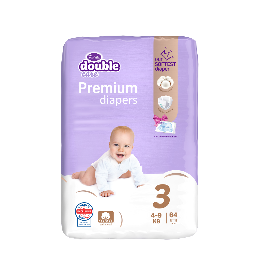 Violeta Double Care Premium Cotton Pelene slika 4