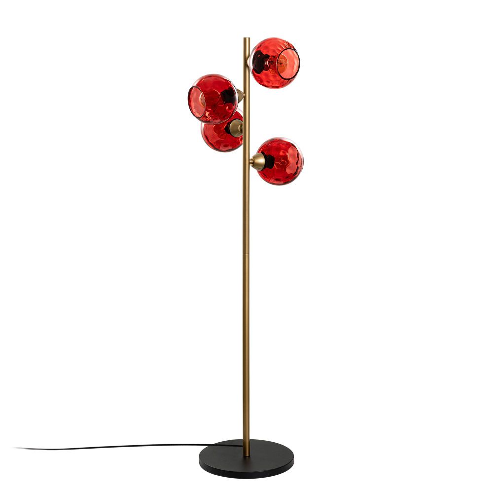 Podna Lampa Benek 15-14541 - Crvena Zlatna slika 4