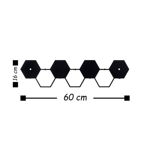 Wallity Metalna zidna kuka, Hexagon slika 3