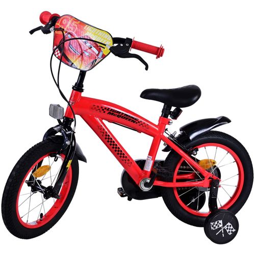 Dječji bicikl Volare Disney Cars 14" crveni s dvije ručne kočnice slika 9