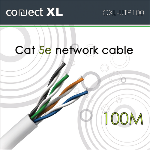 Connect XL Mrežni UTP CAT5E kabl na pak 100 met - CXL-UTP100 slika 1
