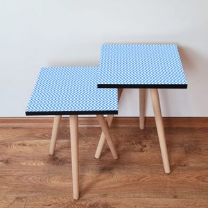 Nesting stolovi 2Shp220 - (2 komada) - boje: plava, bijela