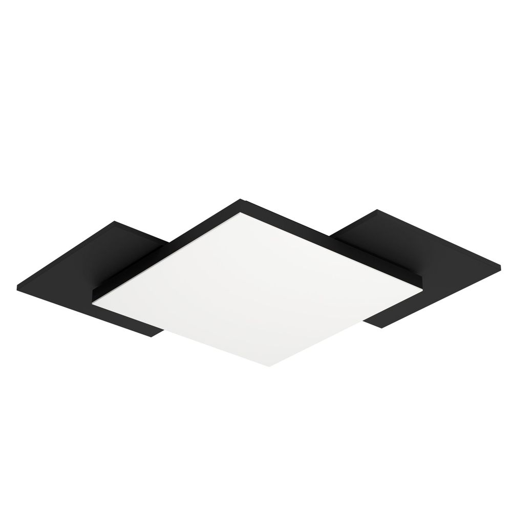 Eglo stropna/zidna LED rasvjeta 'TAMURIA' - 12W, 285x285mm, drvo/crna/bijela slika 1