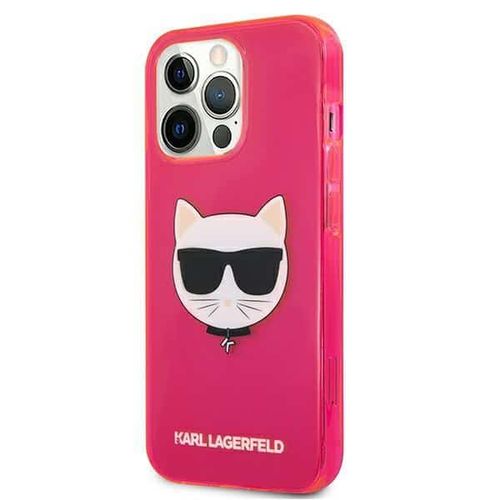 Karl Lagerfeld originalna maska za iPhone 13 Pro Glitter Choupette Fluo slika 2