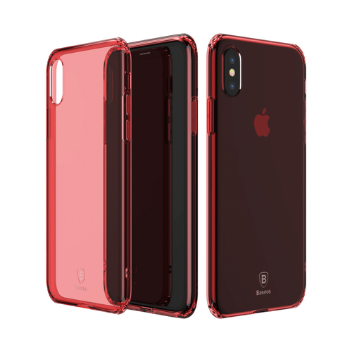 Maska Baseus Simple anti-fall za iPhone X crvena slika 1