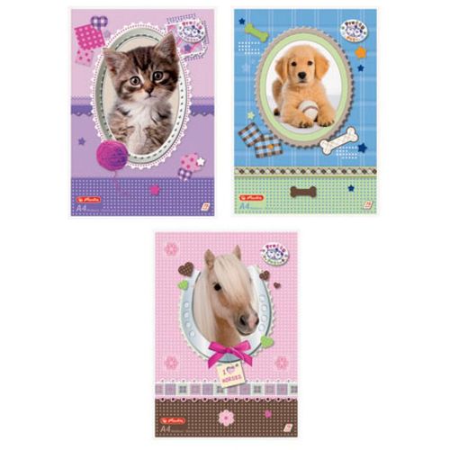 Blok za crtanje A4 75 listova, Pretty Pets, Herlitz slika 1