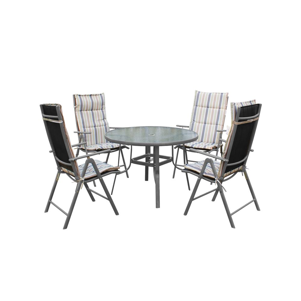 BRISATI Vrtni Set sto + 4 sklopive stolice, Valencia slika 1