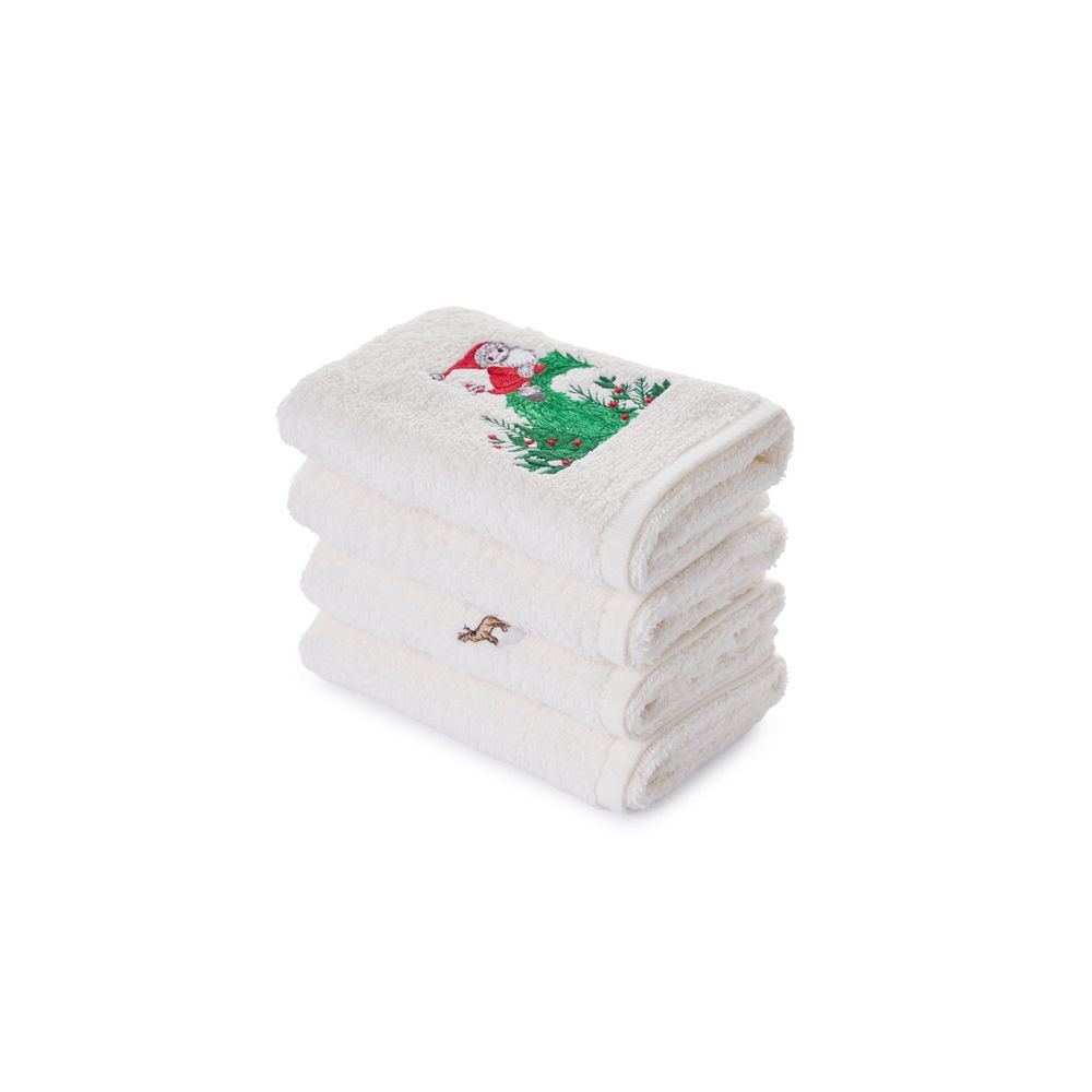 Wash towel set (4 pieces) Christmas Glow colours: Multicolor slika 2