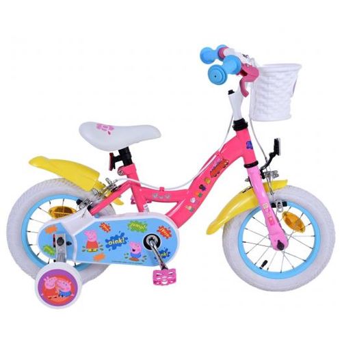 Peppa Pig dječji bicikl 12 inča rozi s dvije ručne kočnice slika 1
