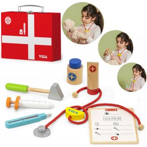 Viga drveni set mali doktor u koferu