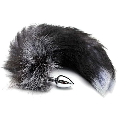 Analna kupa Alive Black & White Fox Tail M slika 5