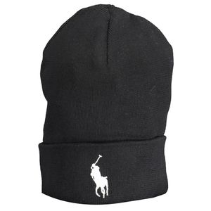 RALPH LAUREN BLACK MEN'S BEANIE