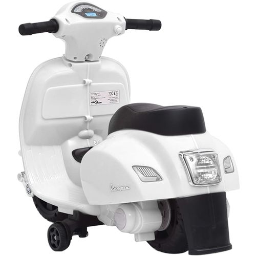 Električni motocikl igračka Vespa GTS300 bijela slika 4