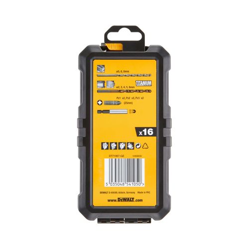 Dewalt 16 djelni set svrdla u plastičnoj vrećici slika 1