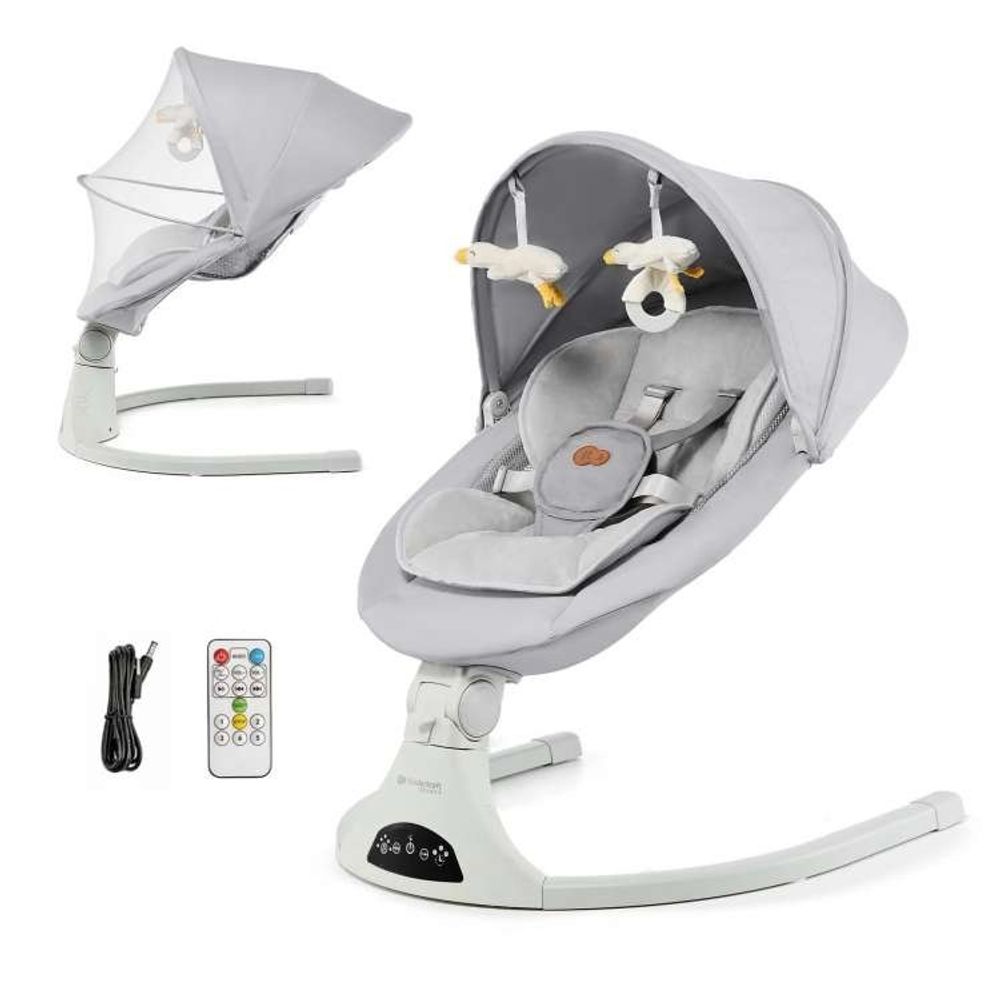 Kinderkraft Električna ležaljka Tulsy, Grey slika 1