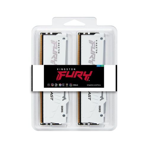 KINGSTON DIMM DDR5 32GB 6000MT/s KF560C36BWEA-32 FURY Beast RGB White EXPO slika 3