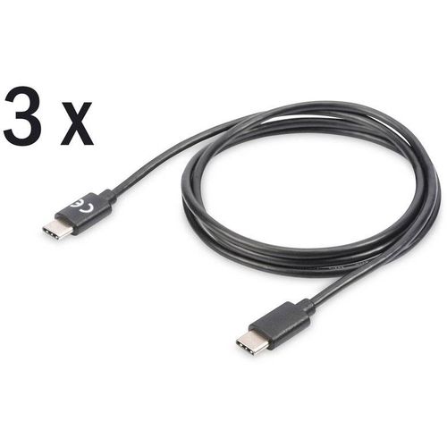 Digitus USB kabel USB 2.0 USB-C® utikač, USB-C® utikač 1.00 m crna sa zaštitom AK-880908-010-S slika 5