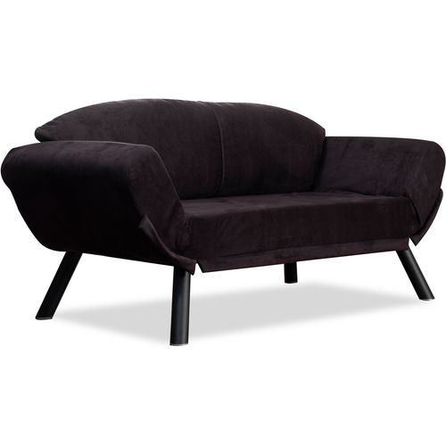 Atelier Del Sofa Dvosjed na razvlačenje, Crno, Genzo - Black slika 3