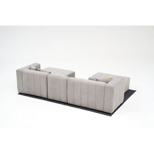 Atelier Del Sofa Kutna garnitura, Beyza Mini Right - Light Grey slika 8