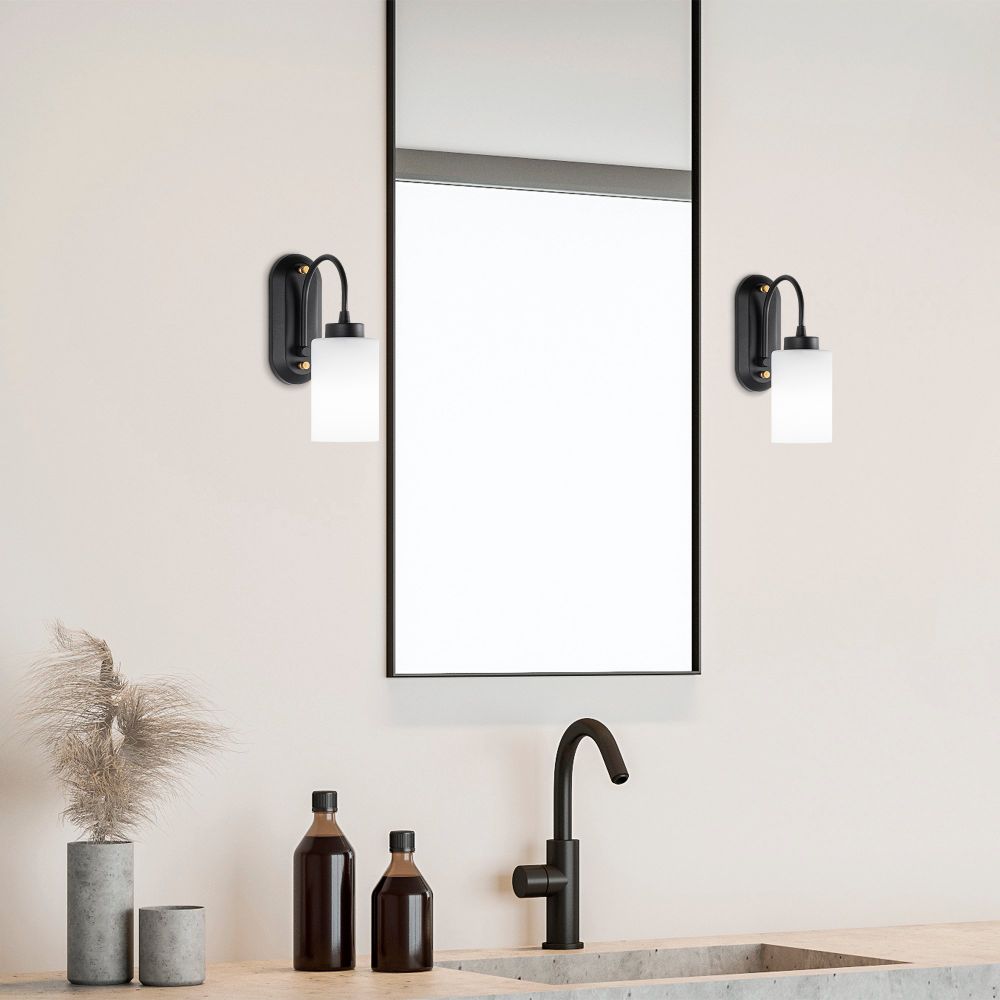 Hemikilo - 13161 Crno-Bijela Zidna Lampa slika 3