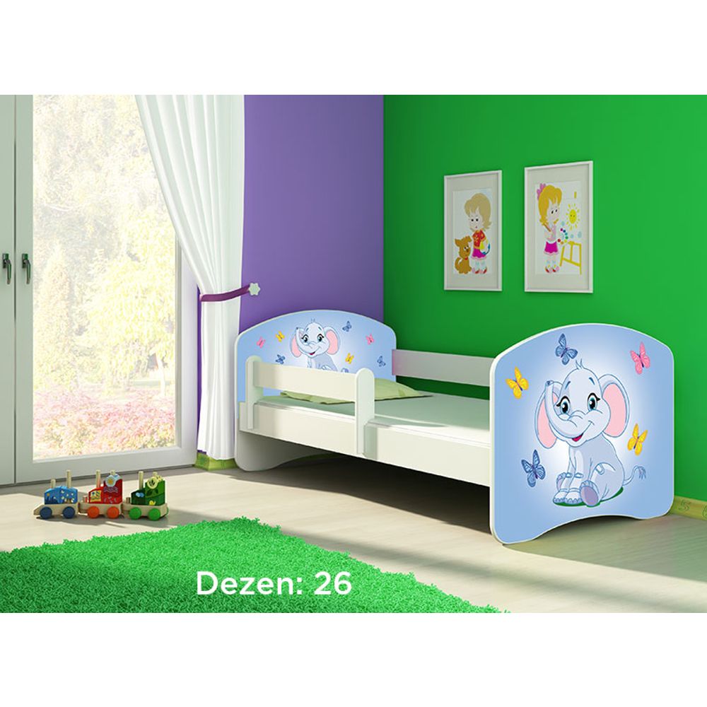 ACMA Dječiji krevet Acma II White - 180x80cm - Dezen 26 slika 2