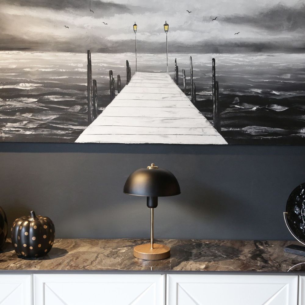 AYD-2795 Crna Stolna Lampa slika 2