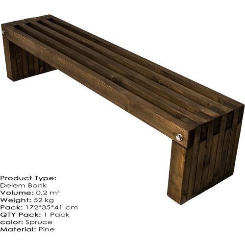 Delem Walnut Bench slika 4