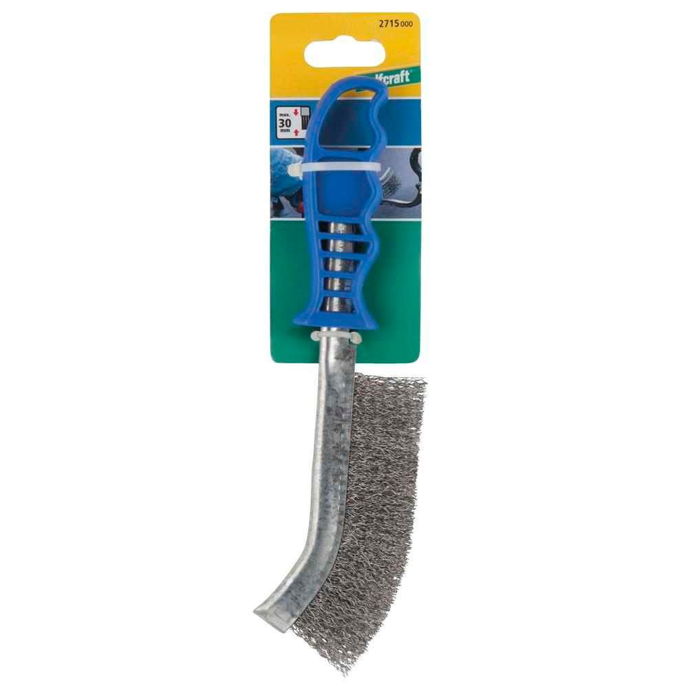 Wolfcraft Četka S Plastičnom Drškom 265/125x30x0,3 mm Čelična Žica - 2715000 slika 4