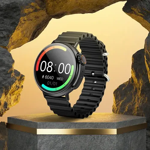 HOCO pametni sat / pametni sat Y18 smart sport (mogućnost spajanja sa sata) crni slika 3