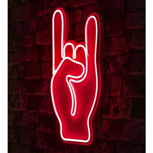 Wallity Ukrasna plastična LED rasvjeta, Rock N Roll Sign - Red slika 8